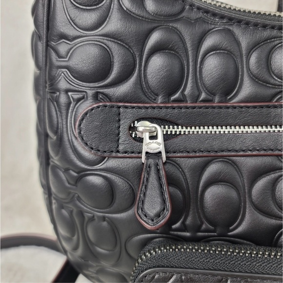 🔥SALE COACH 2 SET Black Signature 3-in-1 Handbag Shoulder Bag Crossbody Purse - Picture 9 of 16